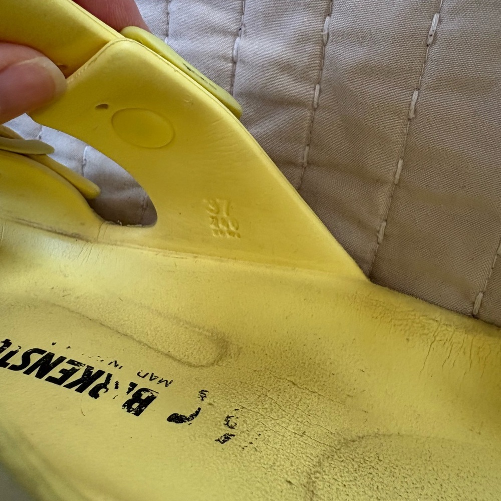 Birkenstock PreOwned Sunny Yellow Sandals - Picture 4 of 5